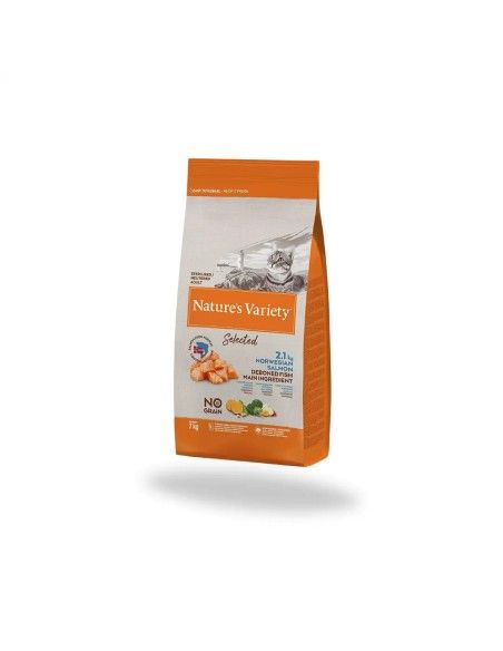 Comida para Gato Esterilizado NATURES VARIETY Selected Salmon Noruego 7kg